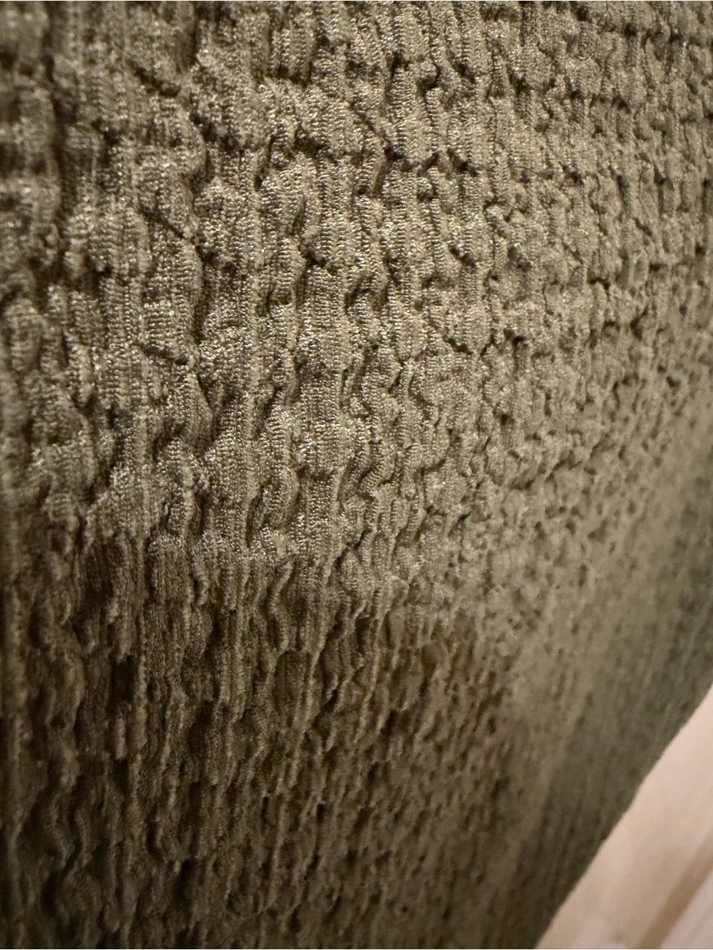 Abercrombie & Fitch Olive Waffle-Knit Short Sleeve Tee - Picture 3 of 5